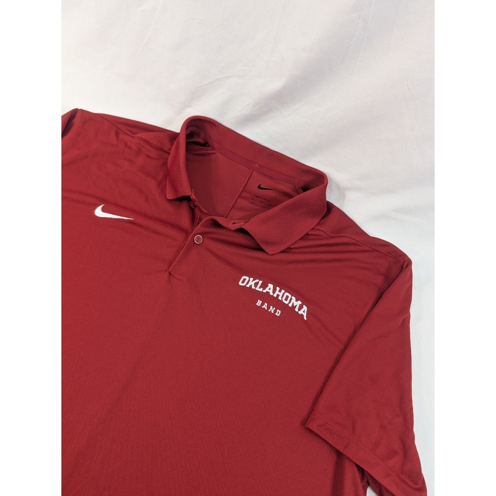 Jordan Oklahoma Sooners Polo Shirt‎ Mens XL  Performance Stretch Sooners Band